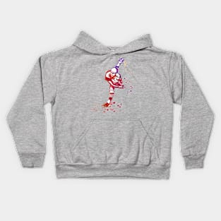 Baseball Pitcher in follow through movement or phase - 04 Kids Hoodie